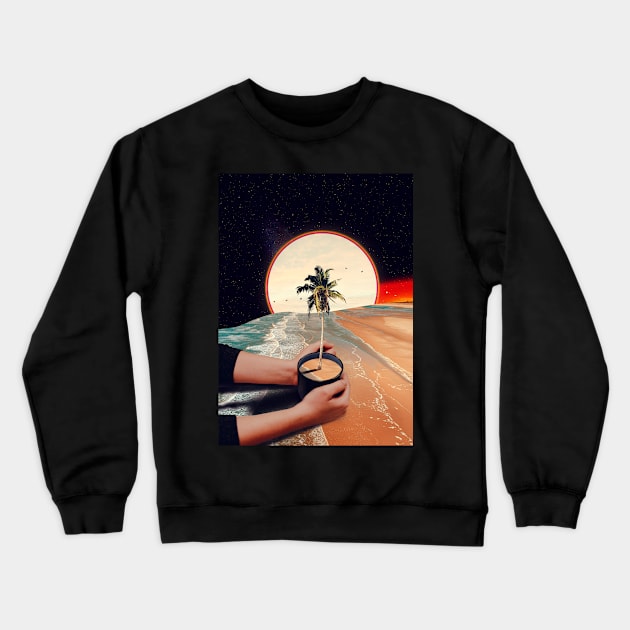 A Cup of Sunshine Crewneck Sweatshirt by nicebleed